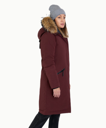 Пуховое пальто RedFox Nyla III (Женский; XL; т.вишневый)